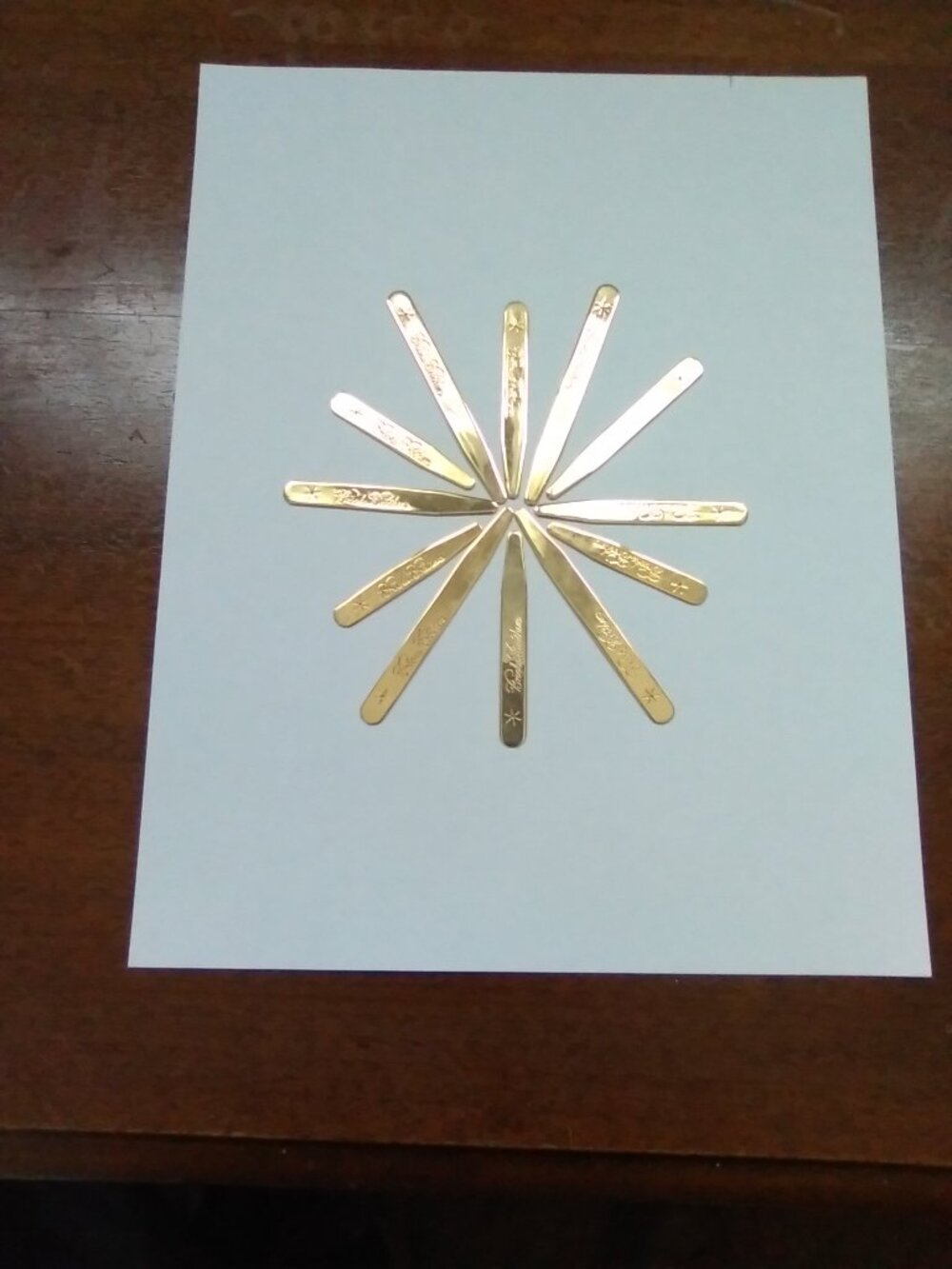 Brooks Brothers Gold-Tone Metal Collar Stays